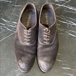 Men’s Prada suede shoes